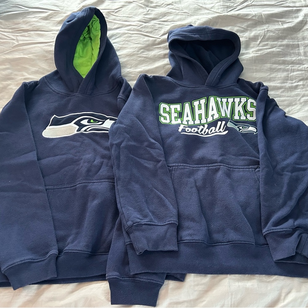 2 Kids Seahawks Navy Hoodie